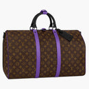 Louis Vuitton Keepall Bandouliere 50 Monogram Macassar Brown/purple