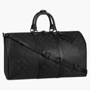 Louis Vuitton Keepall Bandouliere 50 Monogram Shadow Black