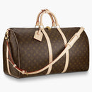 Louis Vuitton Keepall Bandouliere Monogram 55 Brown