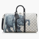 Louis Vuitton X Chapman Brothers Keepall Bandouliere Monogram Savane Ink 45 Blue/grey
