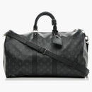 Louis Vuitton Keepall Bandouliere Monogram Eclipse 45 Black/grey