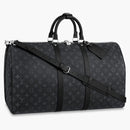 Louis Vuitton Keepall Bandouliere Monogram Eclipse 55 Black/grey