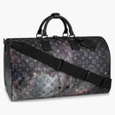 Louis Vuitton Keepall Bandouliere Monogram Galaxy 50 Black Multicolor