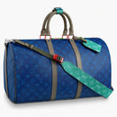 Louis Vuitton Keepall Bandouliere Monogram Outdoor 45 Pacific Blue