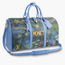 Louis Vuitton X Jeff Koons Keepall Bandouliere Claude Monet Masters 50 Lavender Multicolor