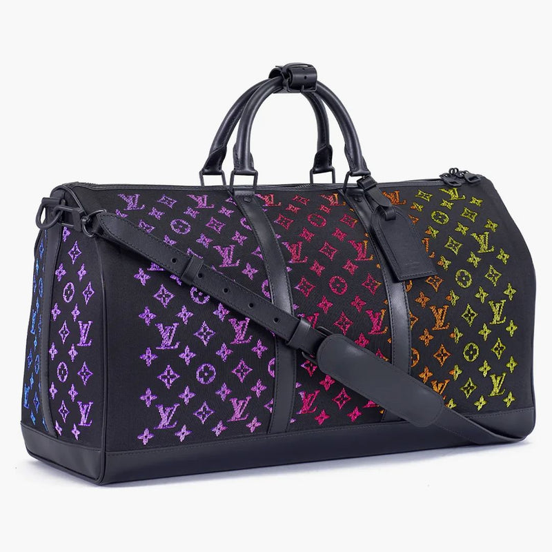 Louis Vuitton Keepall Led Monogram 50 Black