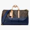 Louis Vuitton Keepall Bandouliere Monogram Eclipse Outdoor Split 50 Brown/pacific Blue