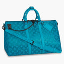 Louis Vuitton Keepall Triangle Monogram Mesh 50 Turquoise