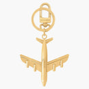 Louis Vuitton LV Plane Nyckelhållare och väska Charm Gold-Tone