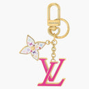 Louis Vuitton X Takashi Murakami Lv Iconic Monogram Multicolor Key Holder Pink