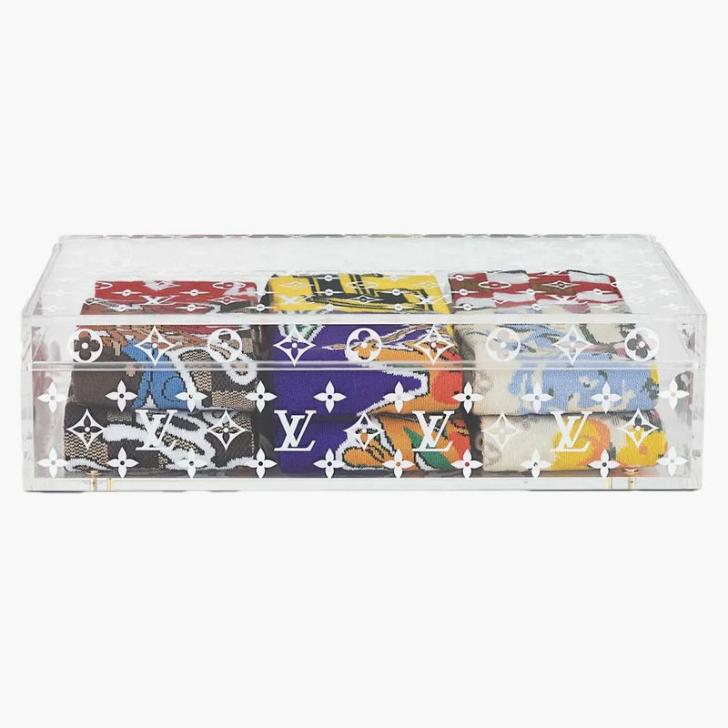 Louis Vuitton Lv Archives Set Of 6 Socks Multicoloured