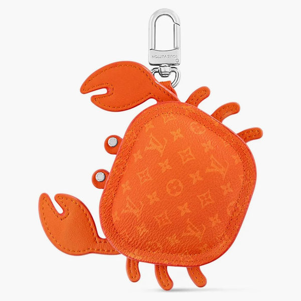 Louis Vuitton Lv Crab Bag Charm Orange