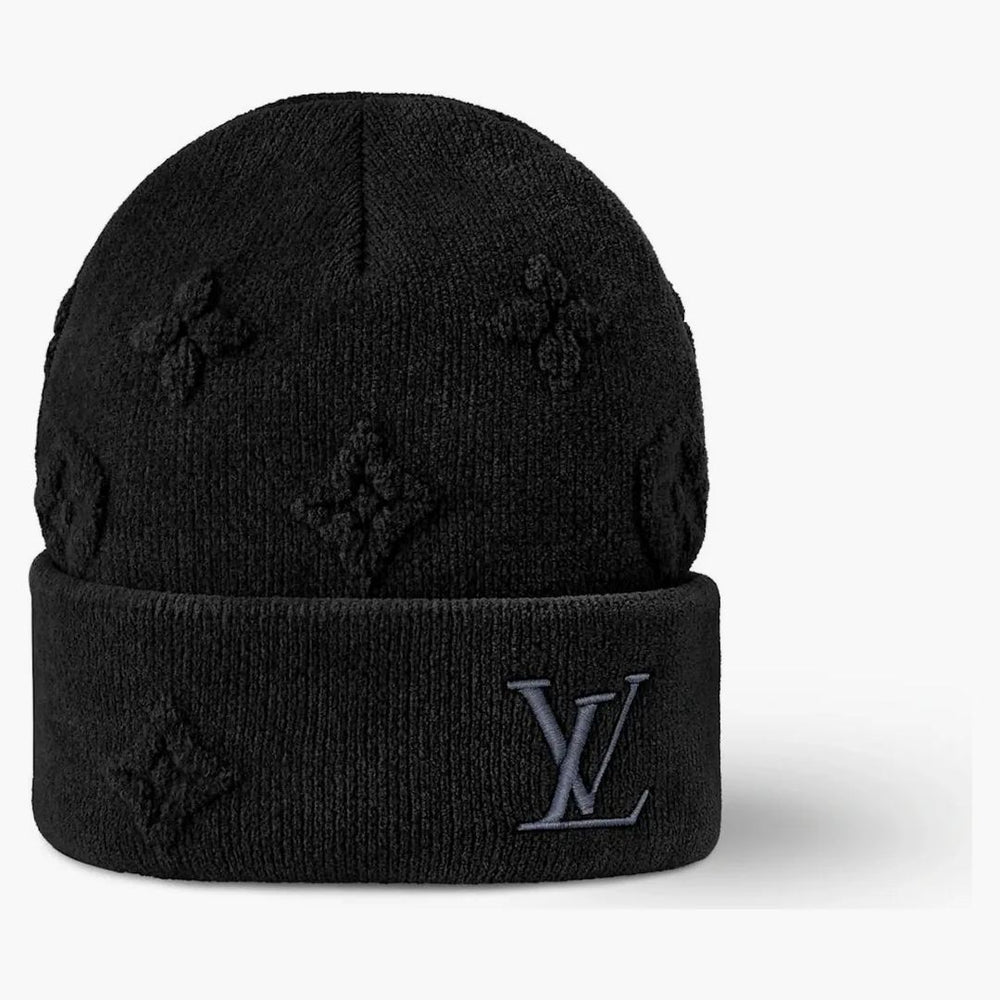 Louis Vuitton LV Crush Monogram Beanie Black - Buy at Hypeneedz