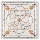 Louis Vuitton Lv Dynasty Pearls Silk Square White