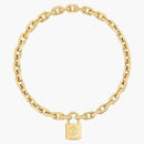 Louis Vuitton Lv Edge Cadenas Necklace Gold