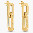 Louis Vuitton Lv Edge Double Earrings Gold