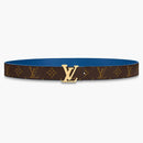Louis Vuitton Lv Escale Lv Initiales Reversible Belt 30mm Blue