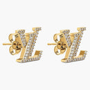 Louis Vuitton Lv Iconic Earrings Gold/rhinestone