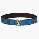 Louis Vuitton Lv Initiales 40mm Reversible Belt Damier Pop Blue
