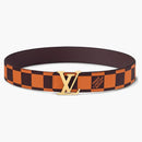 Louis Vuitton Lv Initiales 40mm Reversible Belt Damier Pop Orange