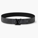Louis Vuitton Lv Initiales Damoflage 40mm Reversible Belt Black