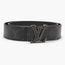 Louis Vuitton Lv Initiales Reversible Belt Monogram Eclipse Taiga 40mm Black
