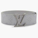 Louis Vuitton Lv Initiales Reversible Belt Monogram Eclipse Taiga 40mm White