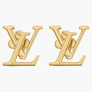 Louis Vuitton Lv Initials Iconic Earrings Gold