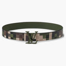 Louis Vuitton Lv Mega Pixel 40mm Reversible Belt Green Damoflage Damier