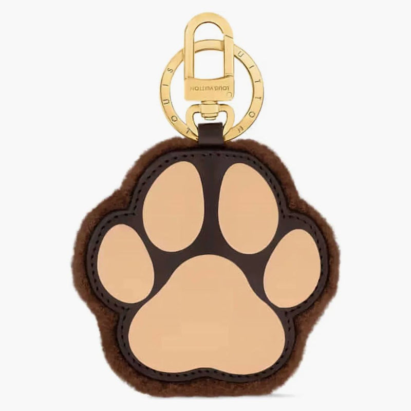 Louis Vuitton Lv Paw Key Holder And Bag Charm Brown