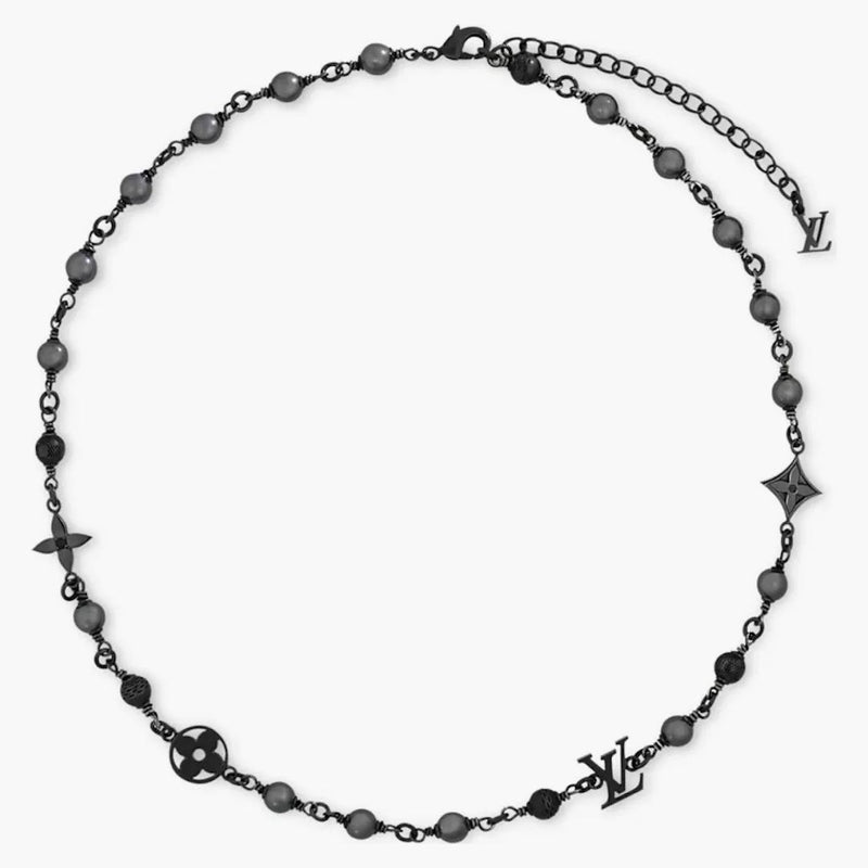 Louis Vuitton Lv Pearls Necklace Black