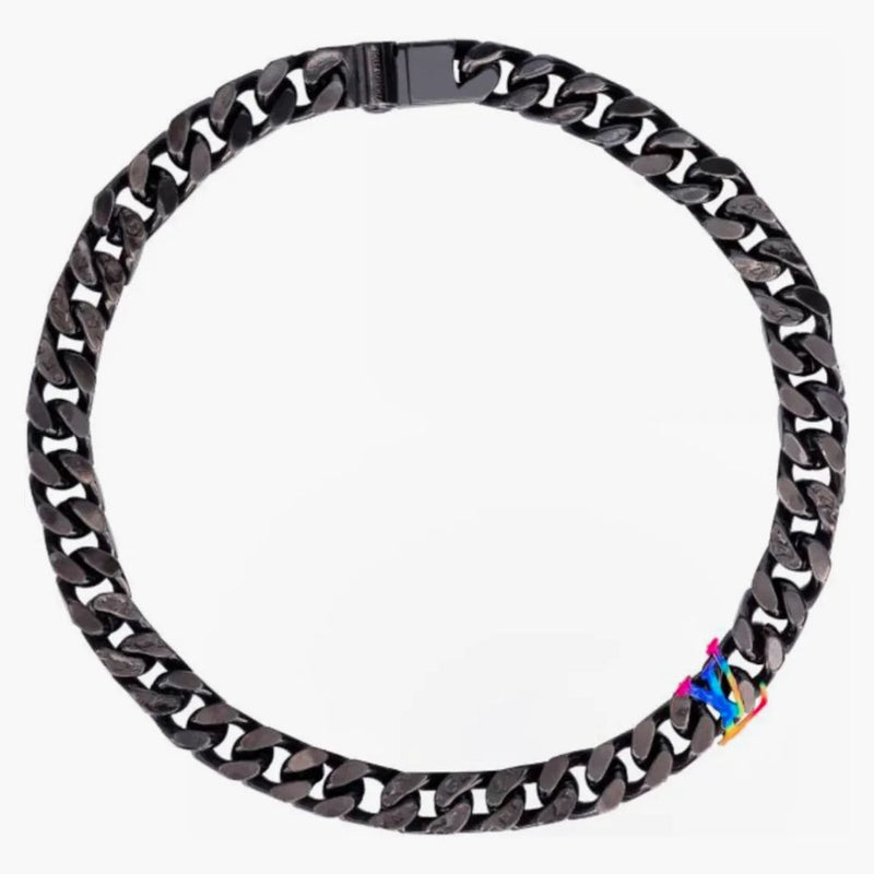 Louis Vuitton Lv Rainbow Chain Necklace Ruthenium