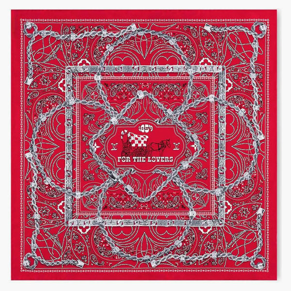 Louis Vuitton Lv Rope Silk Bandana Red