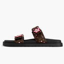Louis Vuitton X Takashi Murakami Lv Sunset Flat Comfort Mule Cherry Blossom Sakura Brown (women's)