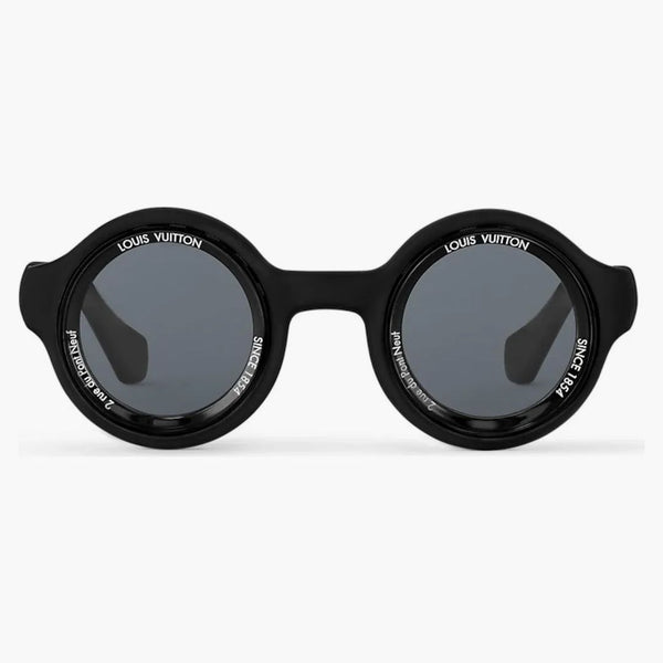 Louis Vuitton Lv Super Vision Round Sunglasses Deep Black (z2737u)