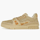 Louis Vuitton Lv Trainer Beige Raffia