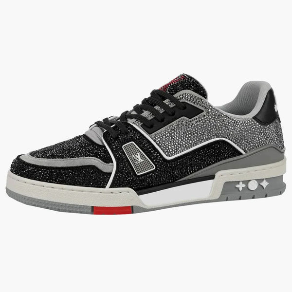 Louis Vuitton Lv Trainer Black Grey Crystal