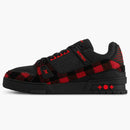 Louis Vuitton Lv Trainer Black Red Felt