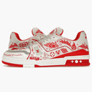 Louis Vuitton Lv Trainer Graffiti White Red