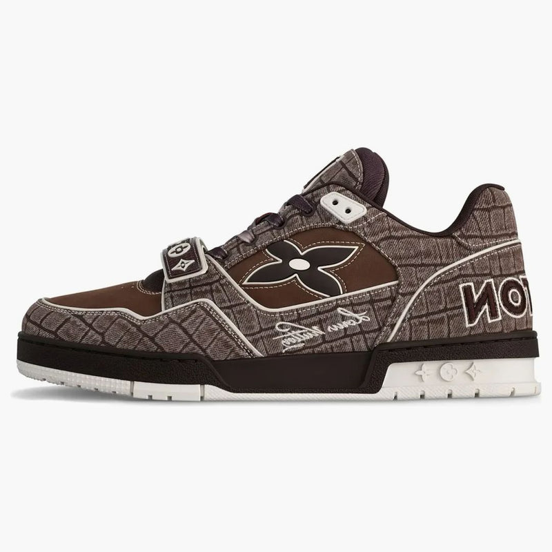 Louis Vuitton Lv Trainer Mocha Brown Crocodile