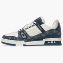 Louis Vuitton Lv Trainer Monogram Denim White Blue