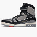 Louis Vuitton Lv Trainer Sneaker Boot High Black Grey