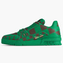 Louis Vuitton Lv Trainer Sneaker Damier Pop Green
