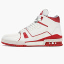 Louis Vuitton Lv Trainer Sneaker Mid White Red