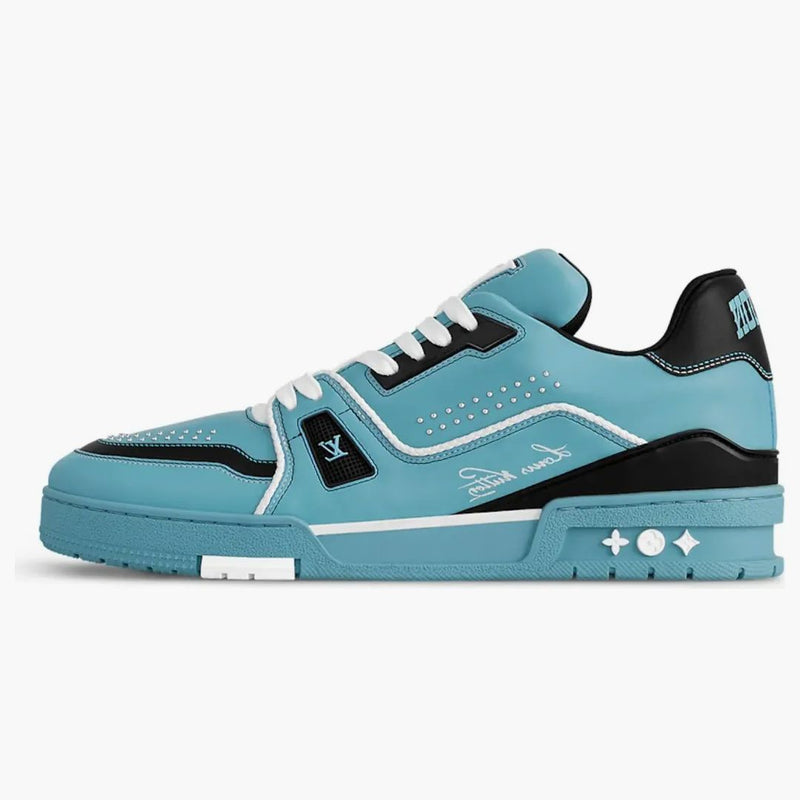 Louis Vuitton Lv Trainer Teal Blue Black