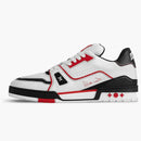 Louis Vuitton Lv Trainer White Red Black