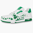 Louis Vuitton Lv Trainer Yayoi Kusama Green White