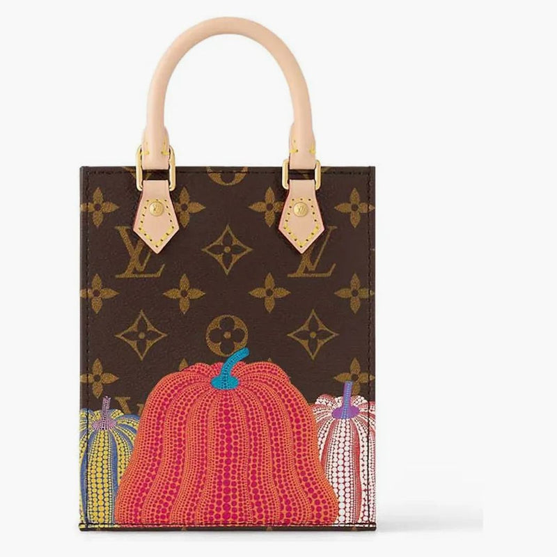 Louis Vuitton Lv X Yk Petit Sac Plat Pumpkin Print