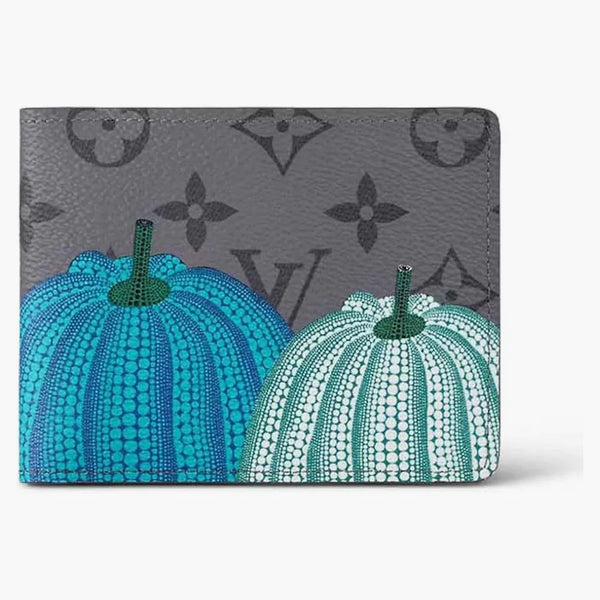 Louis Vuitton Lv X Yk Slender Wallet Pumpkin Print