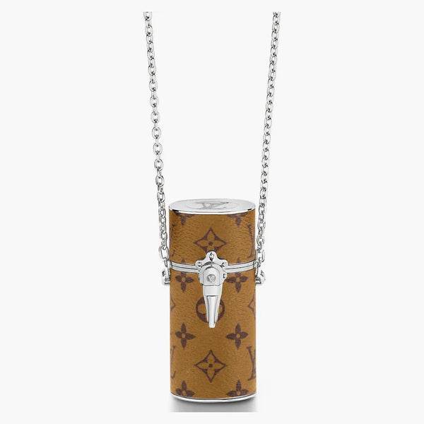 Louis Vuitton Lipstick Case Reverse Monogram Brown